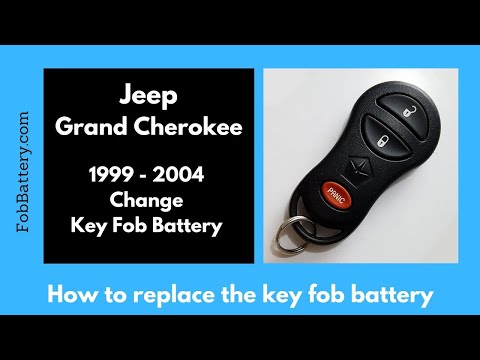 Jeep Grand Cherokee Key Fob Battery Replacement (1999 - 2004)