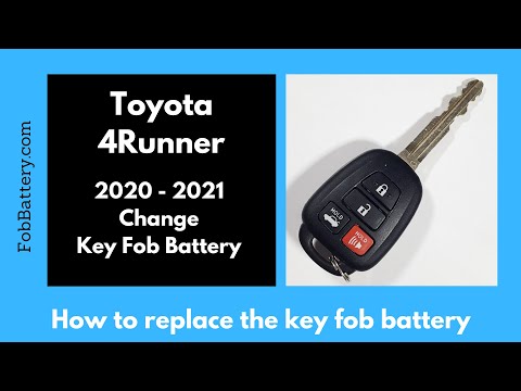 Toyota 4Runner Key Fob Battery Replacement (2020 - 2021)
