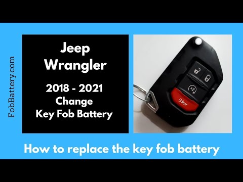 Jeep Wrangler Key Fob Battery Replacement (2018 - 2021)