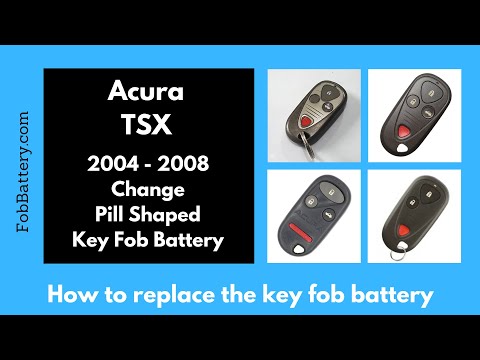 Acura TSX Key Fob Battery Replacement (2004 - 2008)