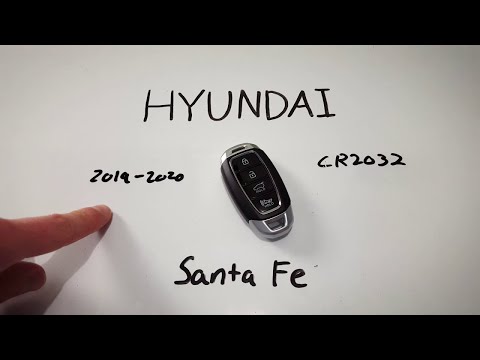 Hyundai Santa Fe Key Fob Battery Replacement (2019 - Present)