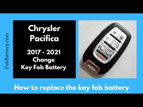 Chrysler Pacifica Key Fob Battery Replacement (2017 - 2021)
