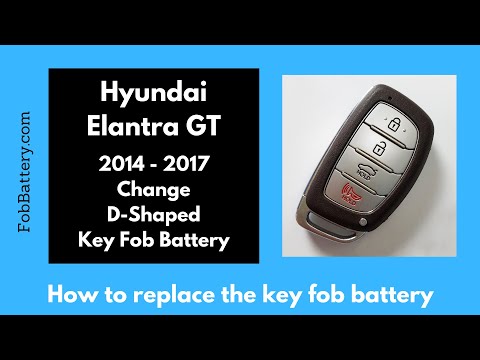 Hyundai Elantra GT Key Fob Battery Replacement (2014 - 2017)
