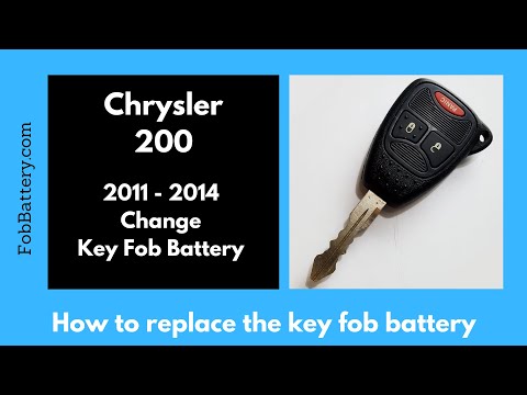 Chrysler 200 Key Fob Battery Replacement (2011 - 2014)