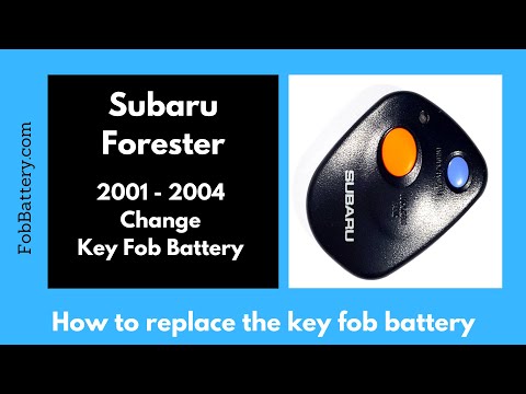 Subaru Forester Key Fob Battery Replacement (2001 - 2004)