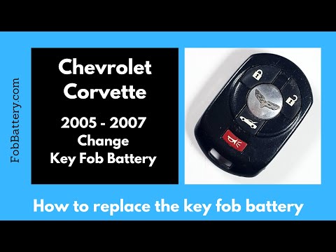 Chevrolet Corvette Key Fob Battery Replacement (2005 - 2007)