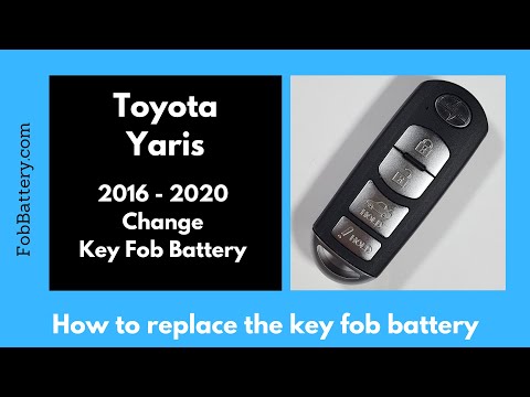 Toyota Yaris Key Fob Battery Replacement (2016 - 2020)