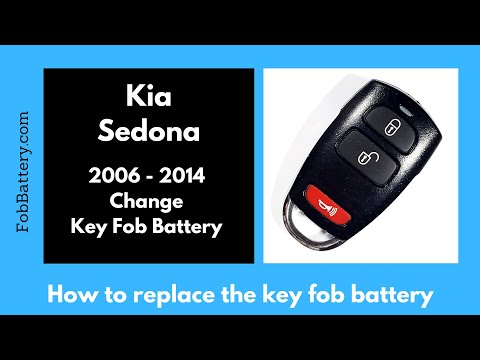 Kia Sedona Key Fob Battery Replacement (2006 - 2014)