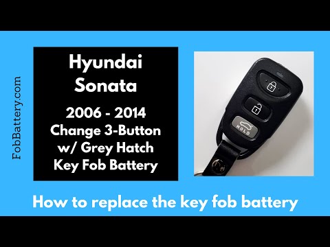 Hyundai Sonata Key Fob Battery Replacement (2006 - 2014)