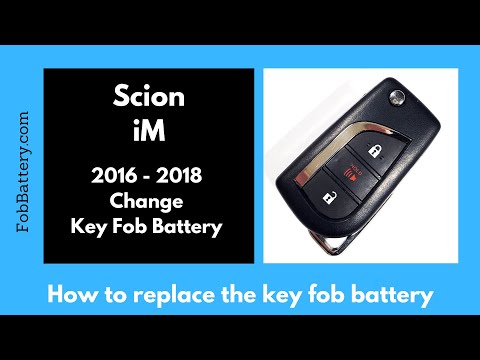 Scion iM Key Fob Battery Replacement (2016 - 2018)