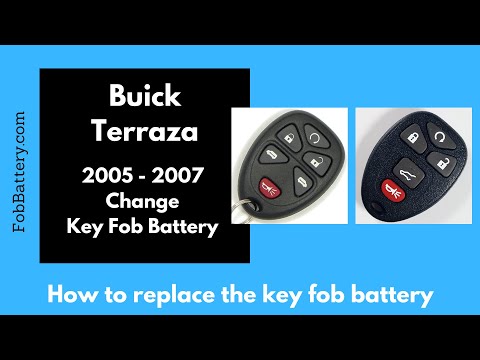 Buick Terraza Key Fob Battery Replacement (2005 - 2007)