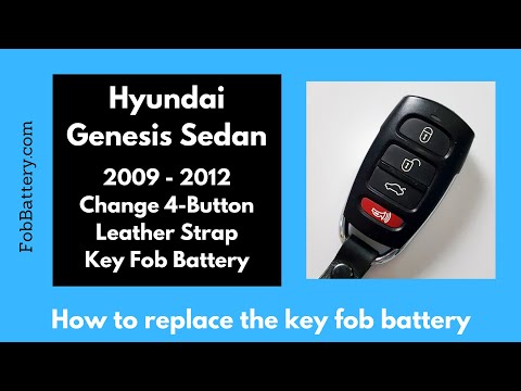 Hyundai Genesis Sedan Key Fob Battery Replacement (2009 - 2012)