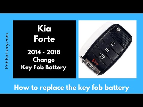 Kia Forte Key Fob Battery Replacement (2014 - 2018)