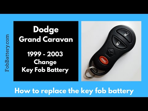 Dodge Grand Caravan Key Fob Battery Replacement (1999 - 2003)