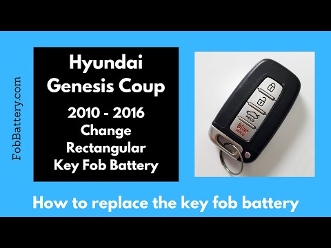 Hyundai Genesis Coup Key Fob Battery Replacement (2010 - 2016)