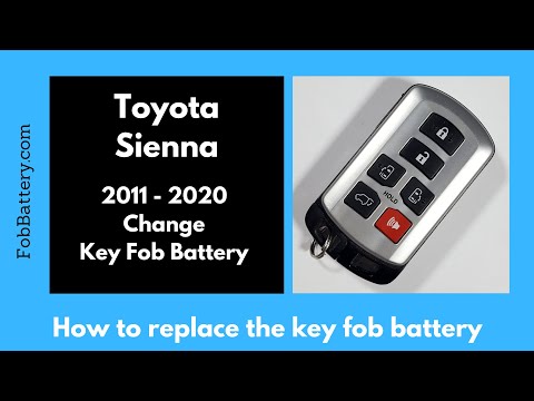 Toyota Sienna Key Fob Battery Replacement (2011 - 2020)