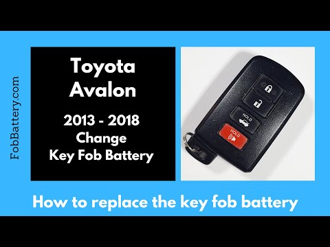 Toyota Avalon Key Fob Battery Replacement (2013 - 2018)