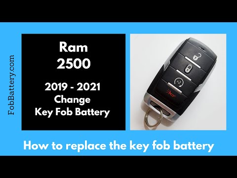 Ram 2500 Key Fob Battery Replacement (2019 - 2021)