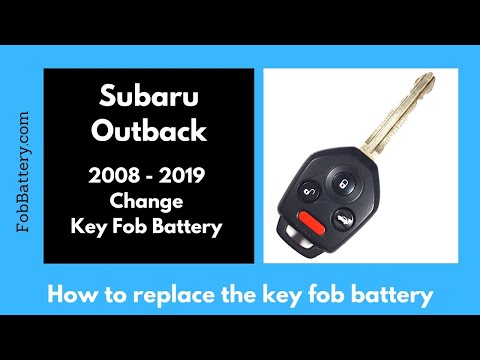 Subaru Outback Key Fob Battery Replacement (2008 - 2019)