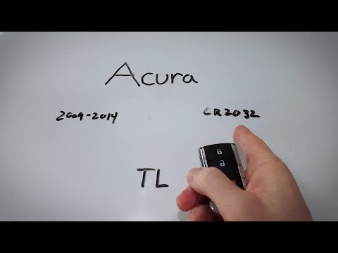 Acura TL Key Fob Battery Replacement (2009 - 2014)