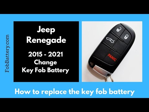 Jeep Renegade Key Fob Battery Replacement (2015 - 2021)