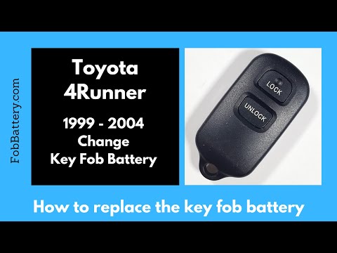 Toyota 4Runner Key Fob Battery Replacement (1999 - 2004)