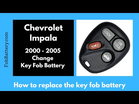 Chevrolet Impala Key Fob Battery Replacement (2000 - 2005)