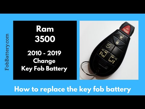 Ram 3500 Key Fob Battery Replacement (2010 - 2019)