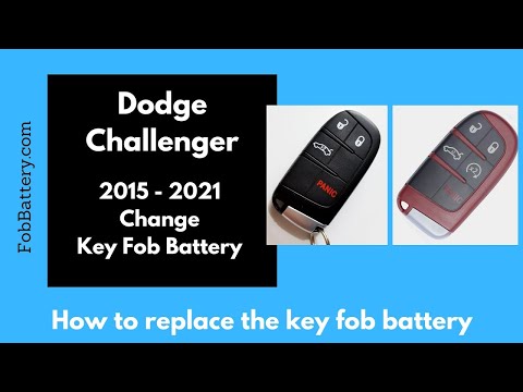 Dodge Challenger Key Fob Battery Replacement (2015 - 2021)