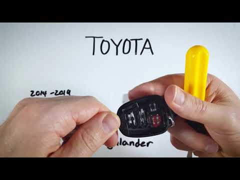 Toyota Highlander Key Fob Battery Replacement (2014 - 2019)