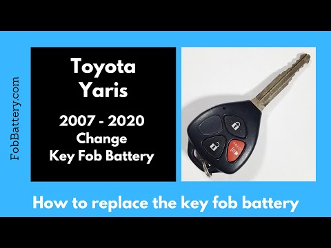 Toyota Yaris Key Fob Battery Replacement (2007 - 2020)