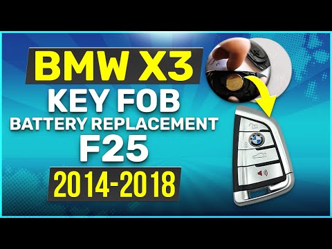 2014 - 2018 BMW X3 Key Battery Replacement F25 Fob Remote