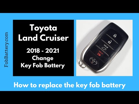 Toyota Land Cruiser Key Fob Battery Replacement (2018 - 2021)