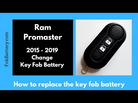 Ram Promaster Key Fob Battery Replacement (2015 - 2019)