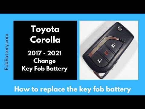 Toyota Corolla Key Fob Battery Replacement (2017 - 2021)