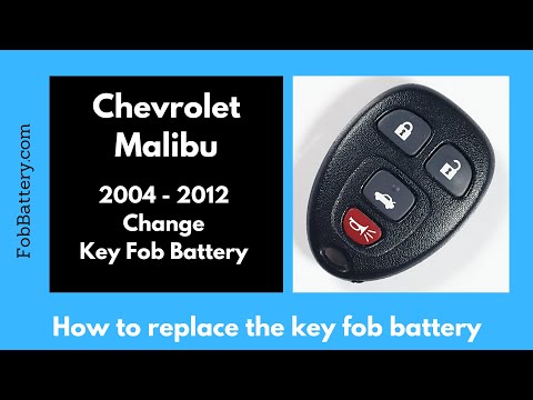 Chevrolet Malibu Key Fob Battery Replacement (2004 - 2012)