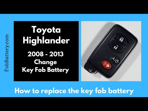 Toyota Highlander Key Fob Battery Replacement (2008 - 2013)
