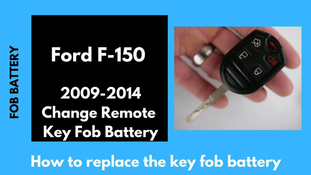 Change the key battery in this integrated rounded Ford F-150 fob/key