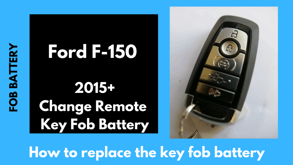 How to change the 2015, 2016, 2017, 2018 2019 Ford F-150 key fob battery
