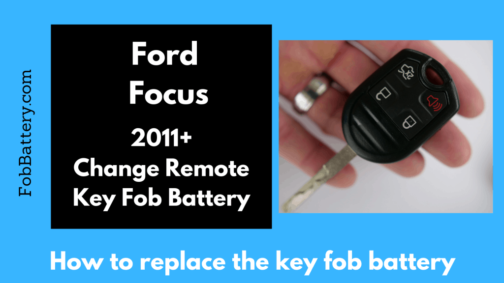 Non-smart key remote battery replacement for the Ford Focus