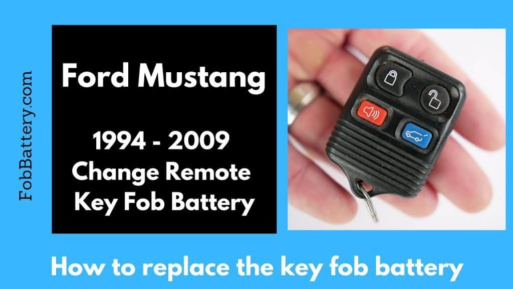 How to change older Ford Mustang remote key fob batteries