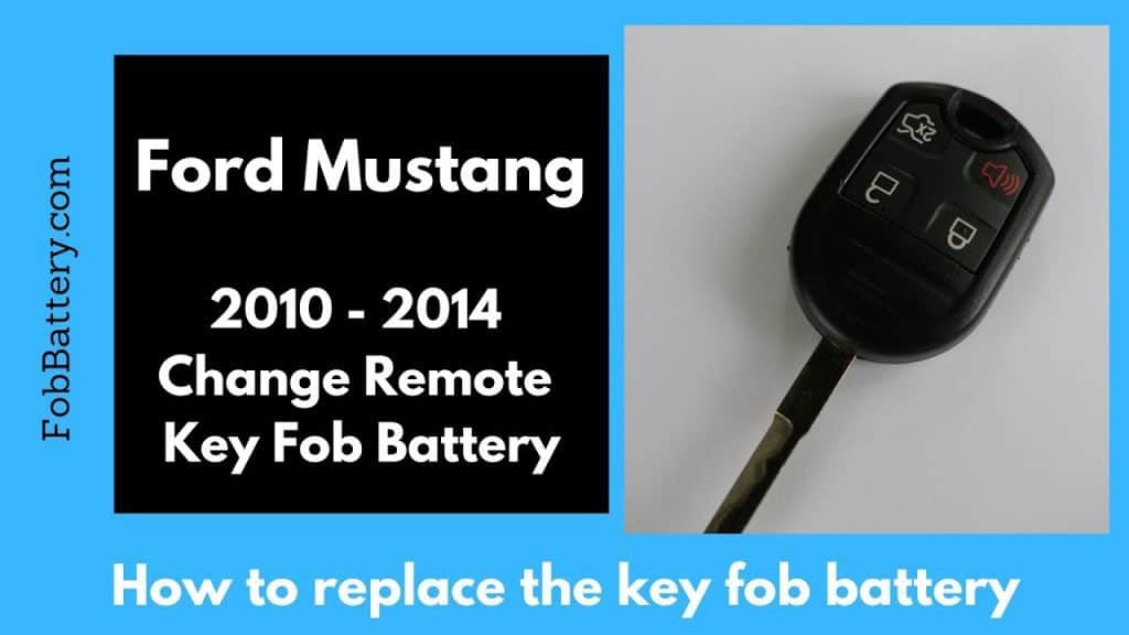 How to change Ford Mustang round key fob battery 2010 - 2014