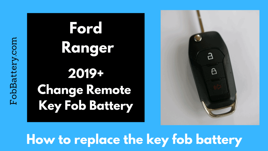 How to replace the battery in your Ford Ranger flip key fob