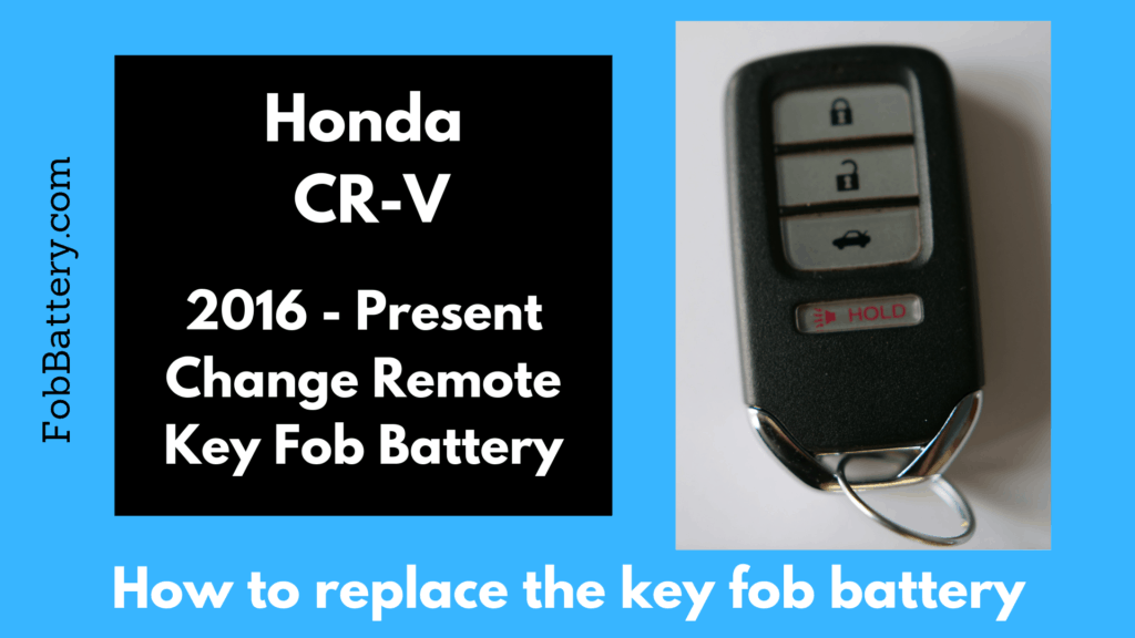 How to replace the CR-V smart key battery