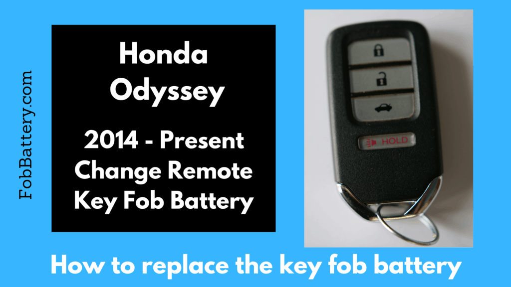 Honda Odyssey key fob battery replacement guide