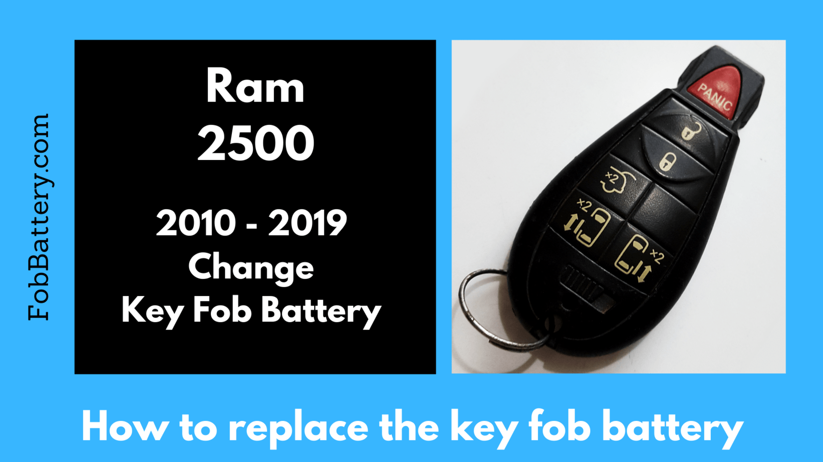 Dodge Ram Key Fob Battery Replacement
