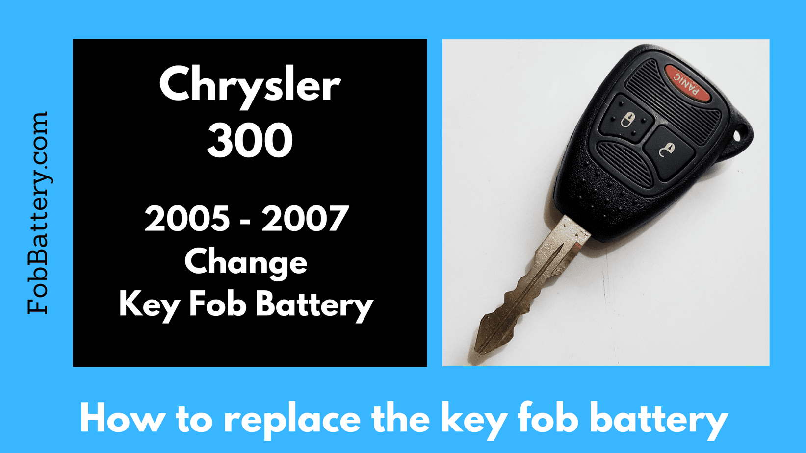 Chrysler 300 key fob battery replacement