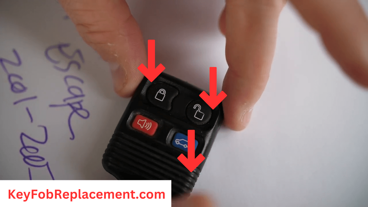 Ford Escape Square Key Fob Reassemble and secure halves tightly