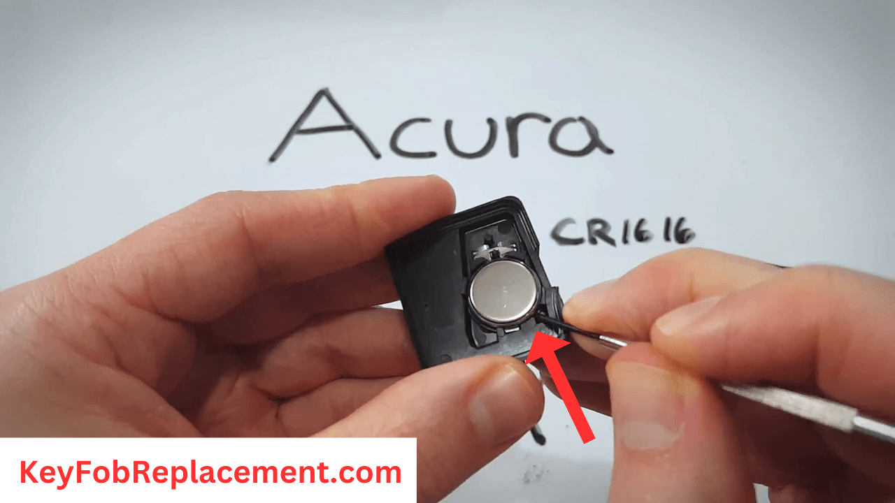 Remove Old Battery Acura TSX Key Fob