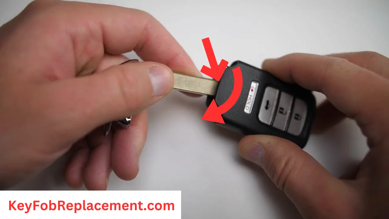 Honda Fit Key Fob Open fob key using valet key or flathead screwdriver